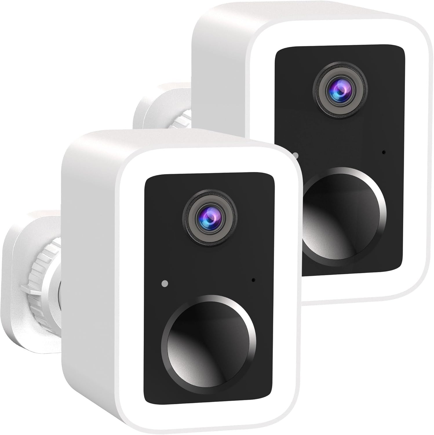 2 Pack 2K Wireless Security Cameras Outdoor WiFi AI Detection Night Vision