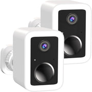 2 Pack 2K Wireless Security Cameras Outdoor WiFi AI Detection Night Vision