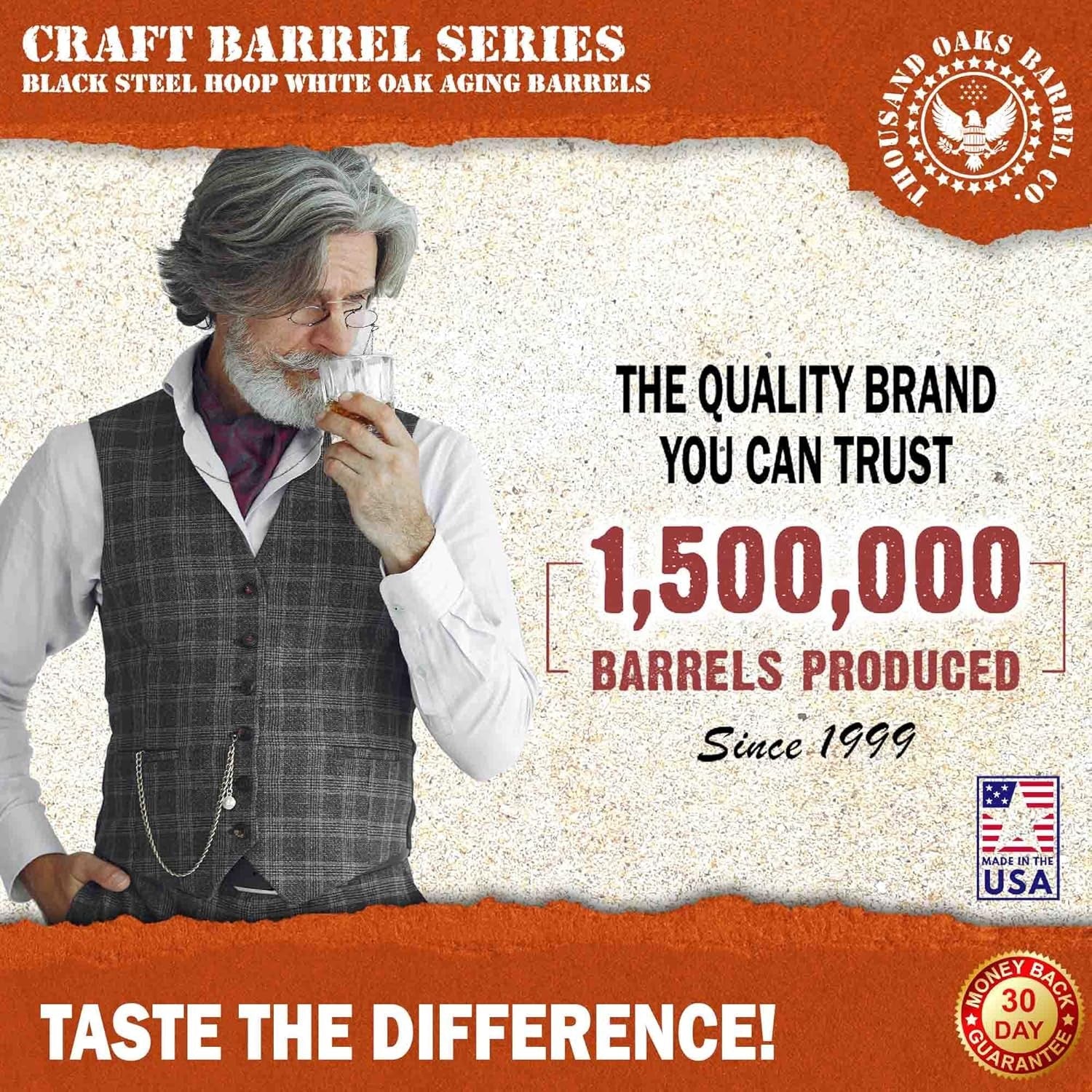 3L Oak Aging Barrel with Stand & Spigot | Whiskey Rum Wine Decanter | Home Bar G