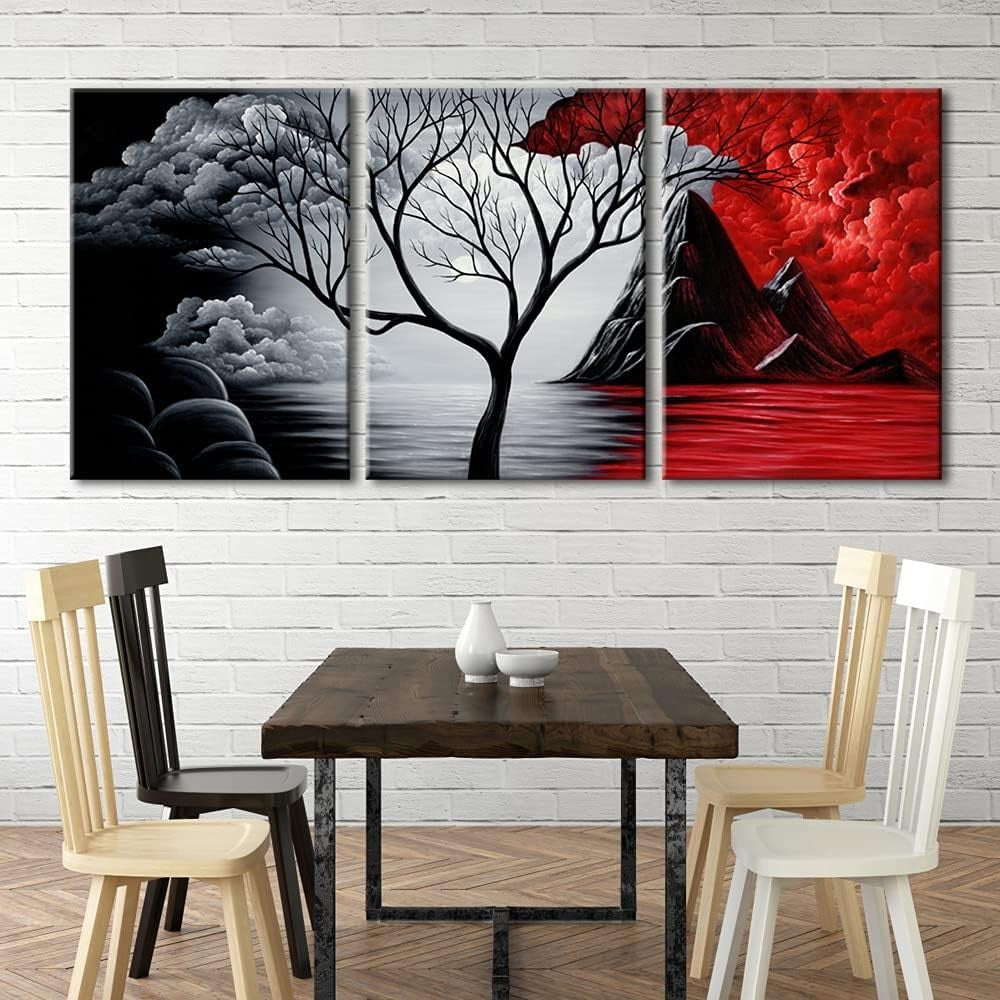 The Cloud Tree Abstract Canvas Wall Art XL Modern Print