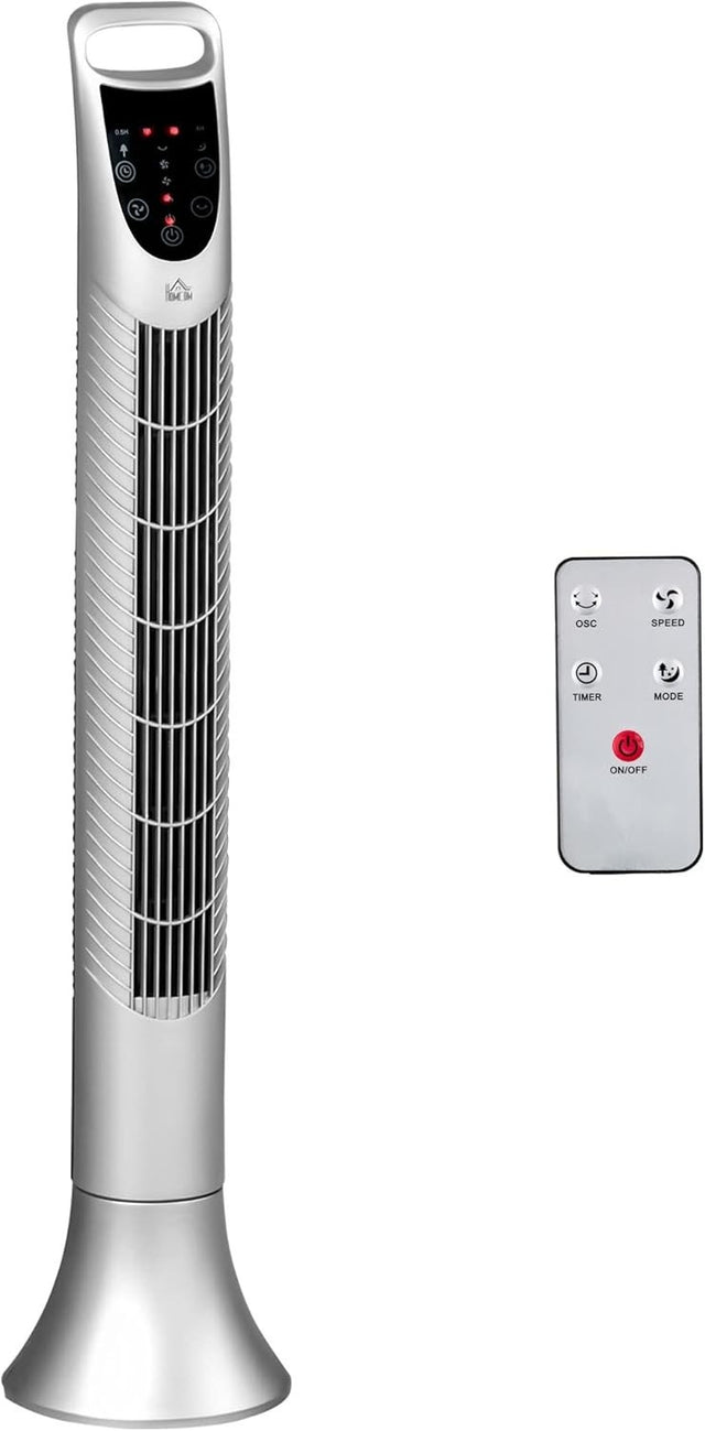 36-Inch Tower Fan – 3-Speed Freestanding Cooling Fan with Timer & Remote Control
