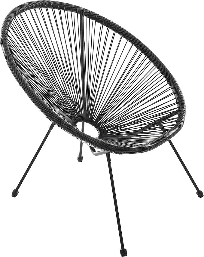 3pc Outdoor Rattan Bistro Set 2 Chairs + Glass Table Garden Patio