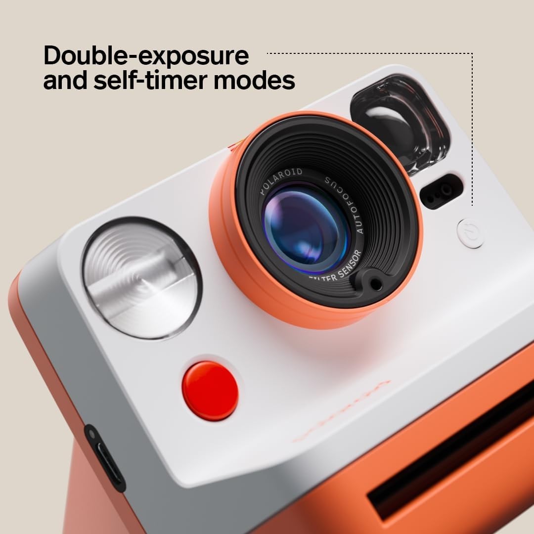 Instant Camera Film Bundle Autofocus Double Exposure 16 Photos Blue