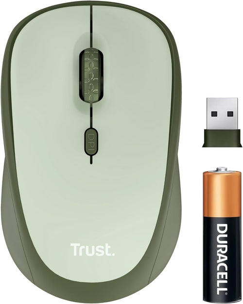 Silent Wireless Mouse 1600 DPI Eco Design Compact USB Receiver Home Office
