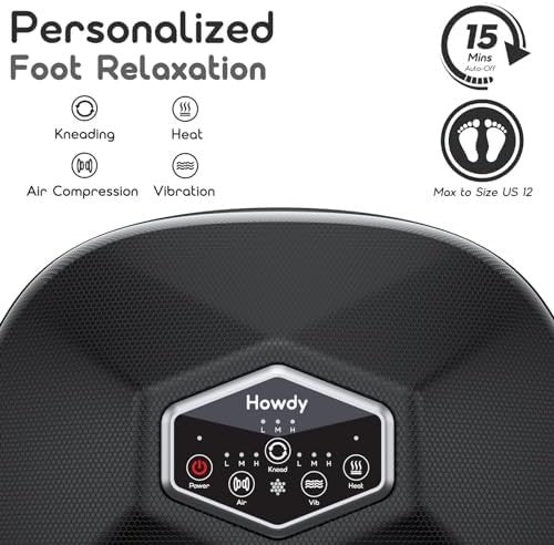Shiatsu Foot Massager with Heat, Remote, Kneading, Vibration & Air Compression