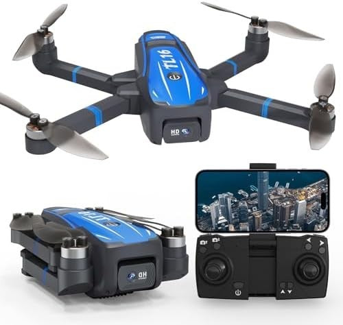 4K Drone with Camera for Adults, Brushless Motor Foldable FPV Quadcopter