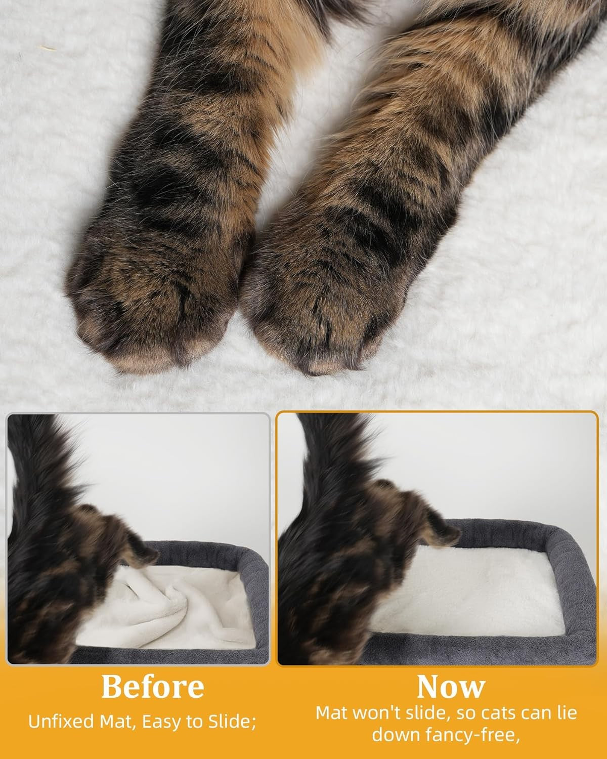 Cat Tree Tower for Large Cats Condo with Big Perch Sisal Scratching Post