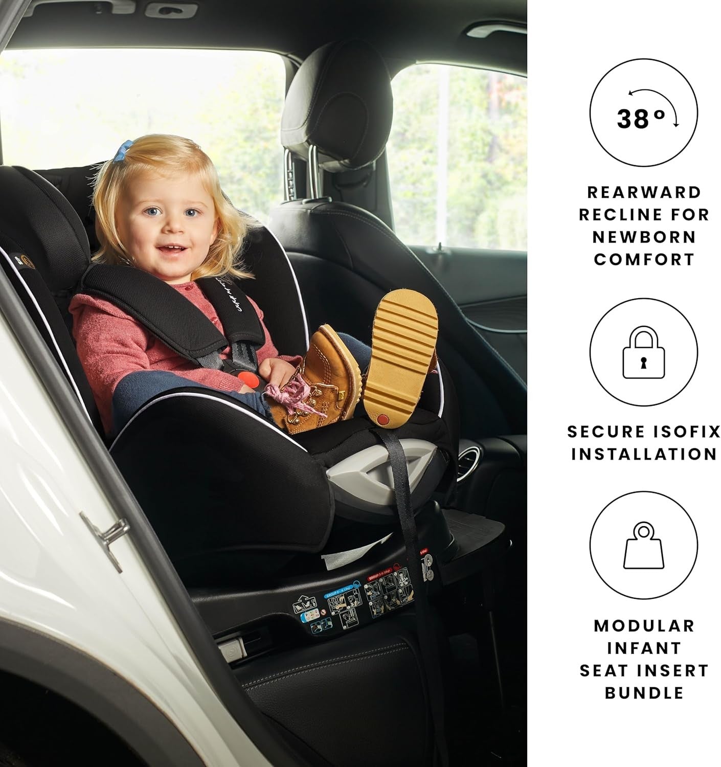 360° Rotating Baby Car Seat Birth–7 Years ISOFIX Group 0+/1/2 R129