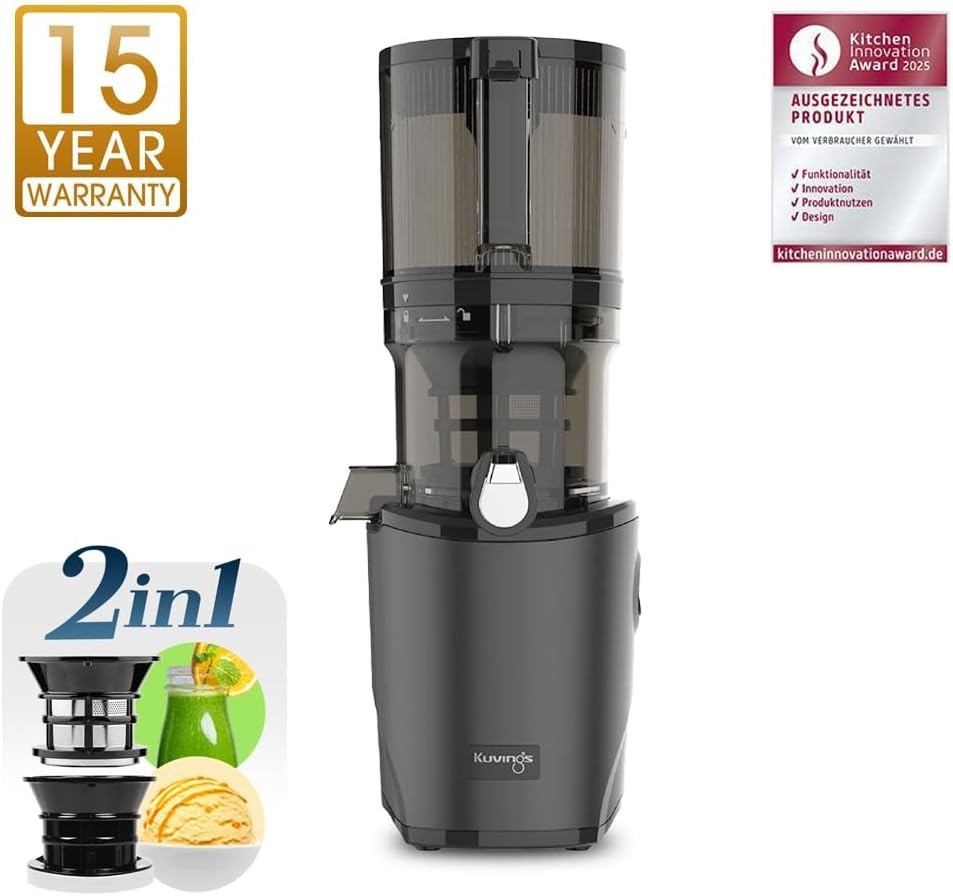 Auto Feeding Slow Juicer 2L Capacity Whole Fruit Quiet Easy Clean 200W