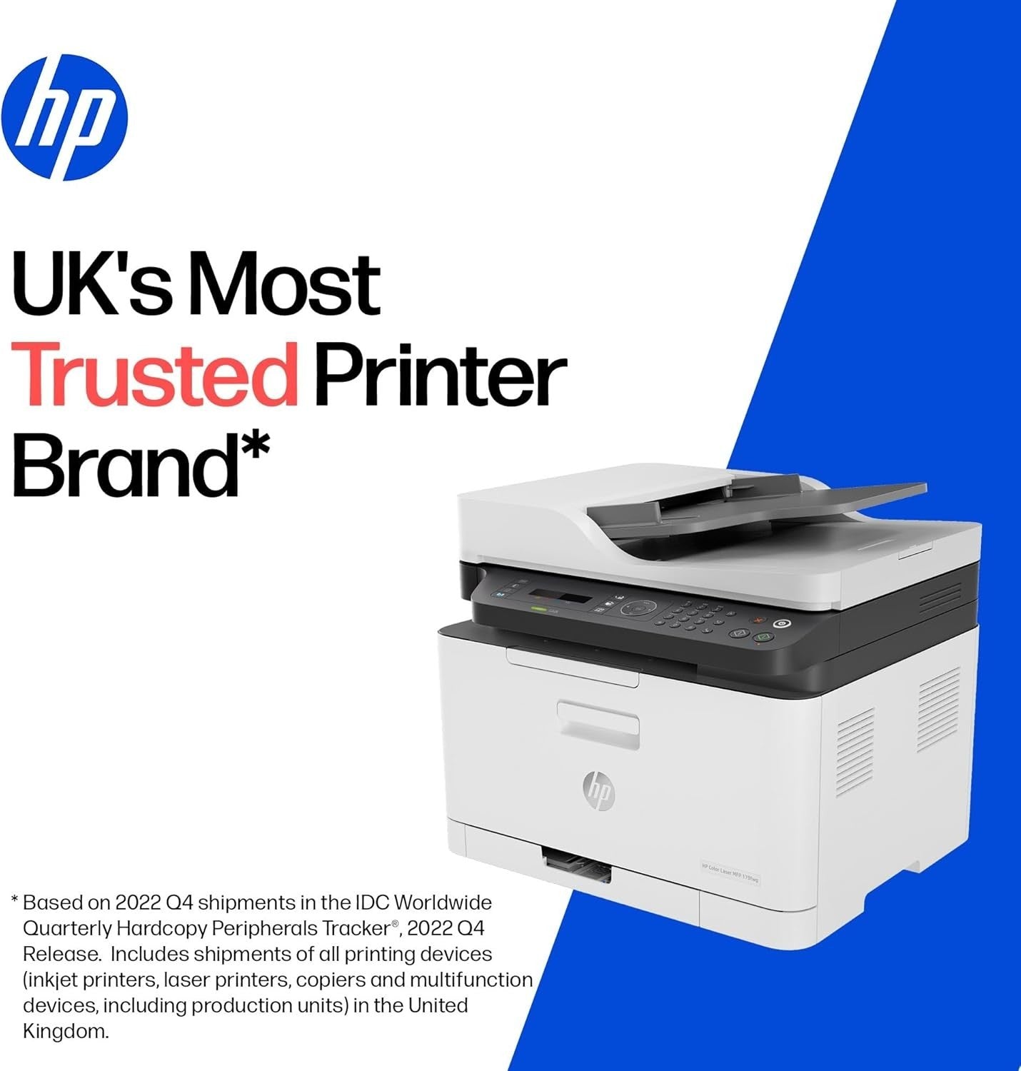 Colour Wireless Laser Multifunction Printer Fax A4 White WiFi