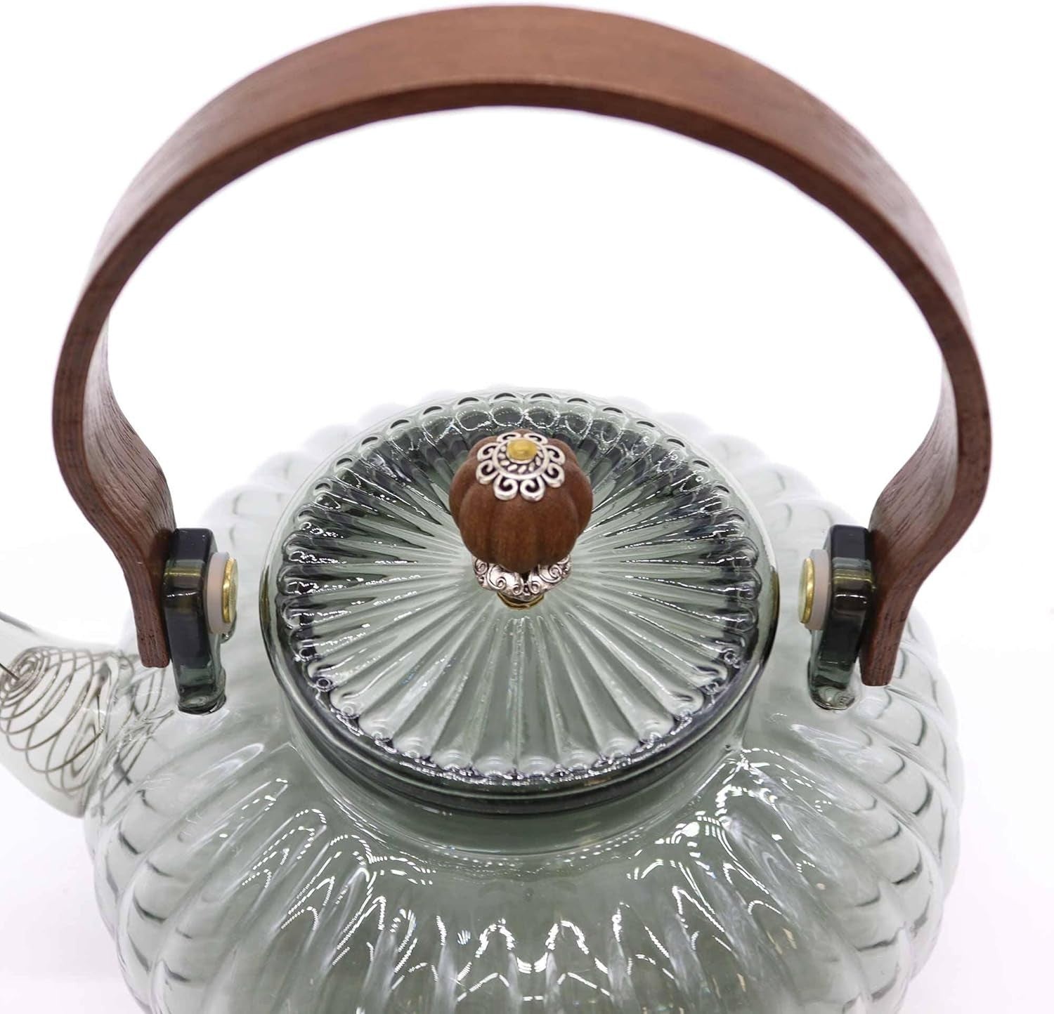 950ml Glass Teapot with Infuser Filters Stovetop Safe Loose Leaf Tea