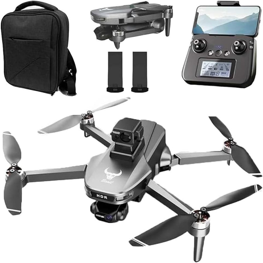 4K GPS Drone with 3-Axis Gimbal, 360° Obstacle Avoidance, 2 Batteries