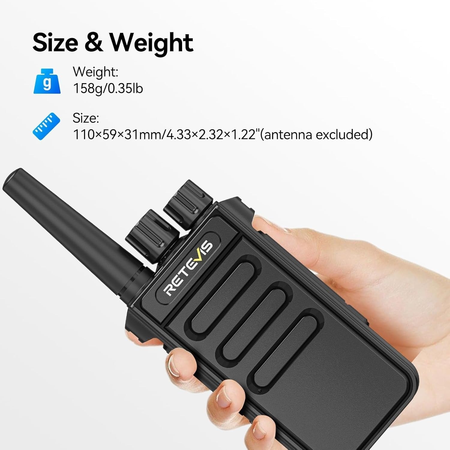 Digital Analog Walkie Talkie PMR446 License Free VOX Group Call Radio
