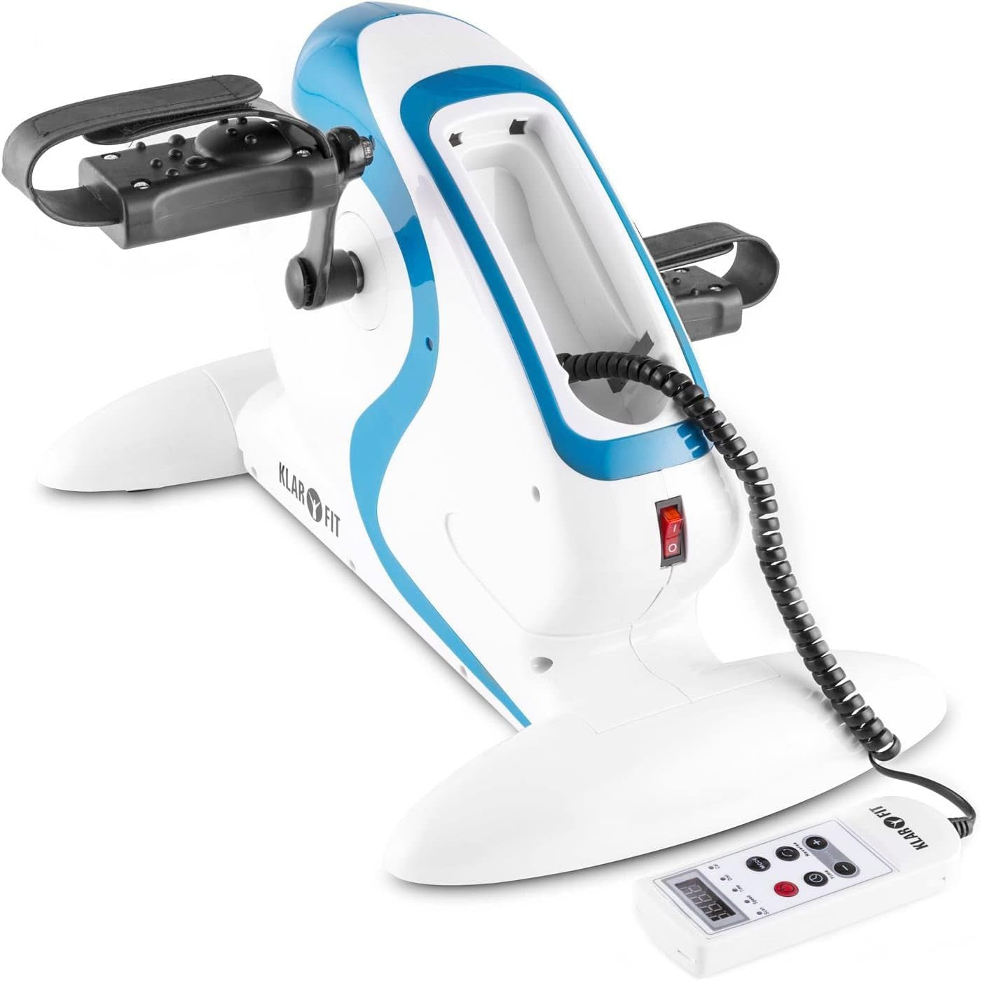 Motorised Mini Pedal Exerciser 12 Speed Portable Arm Leg Trainer