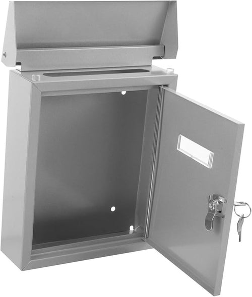 Wall Mounted Mailbox Stainless Steel Outdoor Post Box Secure Letter Holder