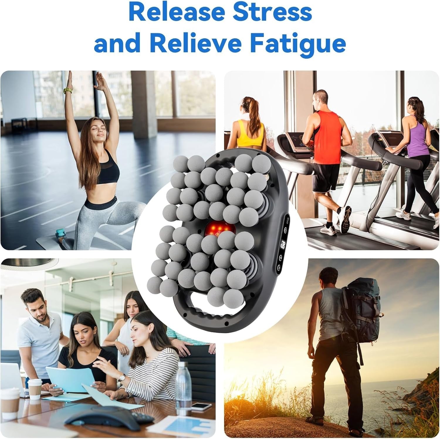 42 Head Deep Tissue Massage Gun 50KG Muscle Relief Electric Body Massager
