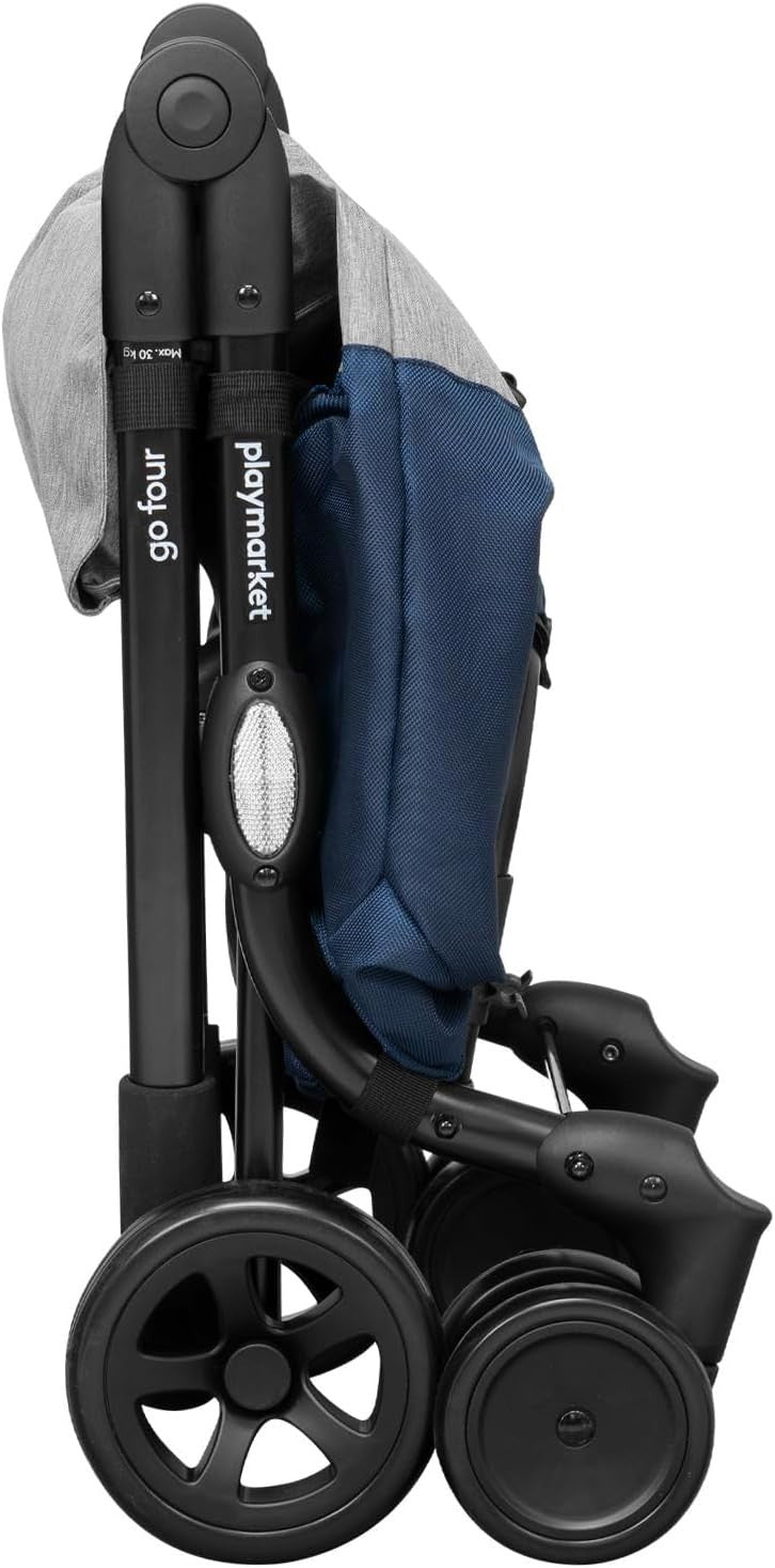 Folding 4-to-2 Wheel Shopping Trolley 43L Lightweight Aluminium Cart