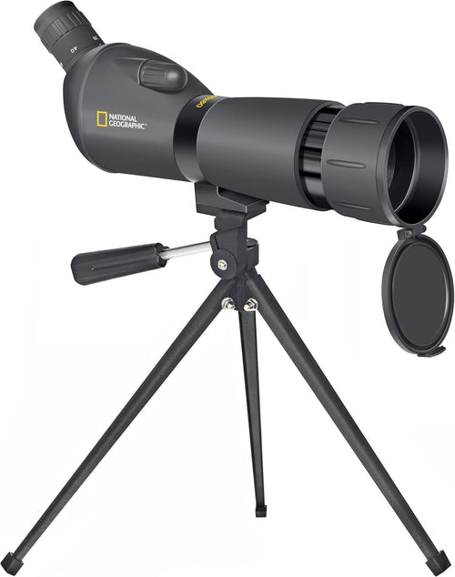 20-60x60 Zoom Spotting Scope Black with Tripod Rotatable Tube & Case