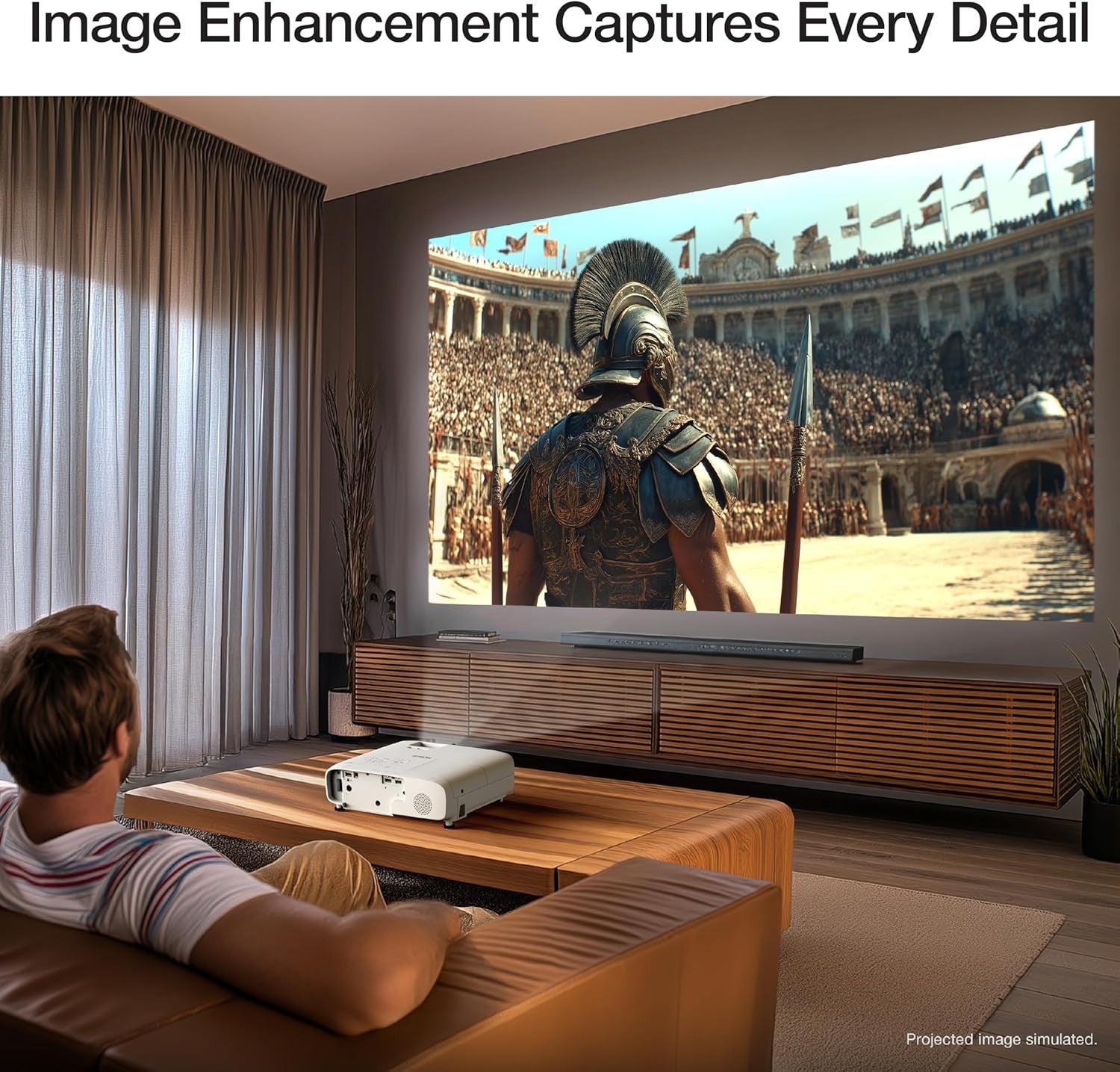 1080P Full HD Projector 4000 Lumens 3LCD Home Cinema Gaming