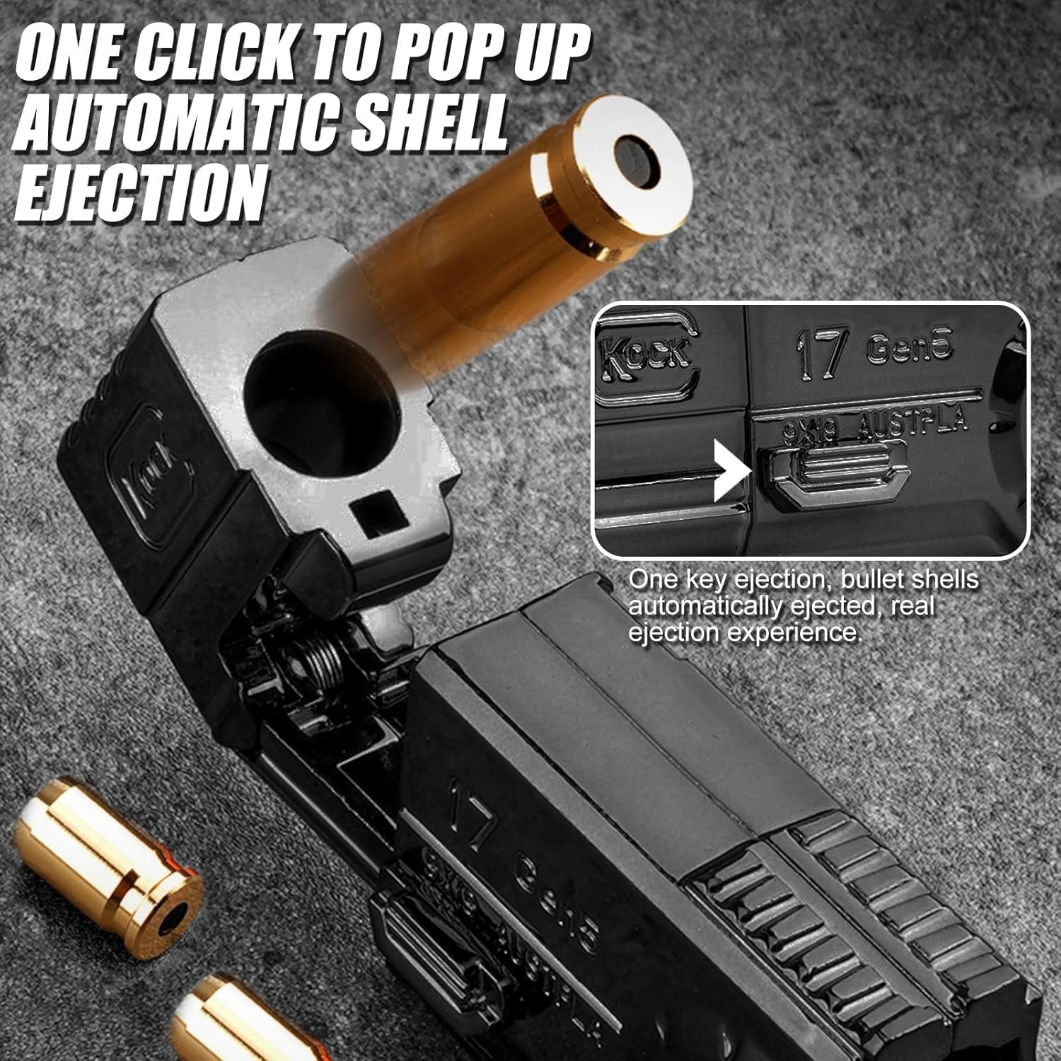 Black Metal Fidget Gun Spinner Rotating Stress Relief Desk Toy