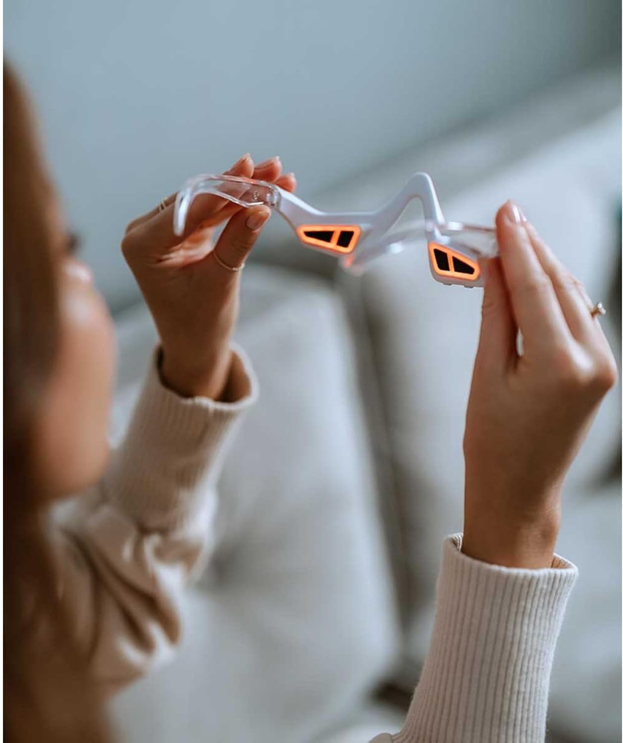 EMS Eye Massager Red Light Anti Aging 3 Intensity