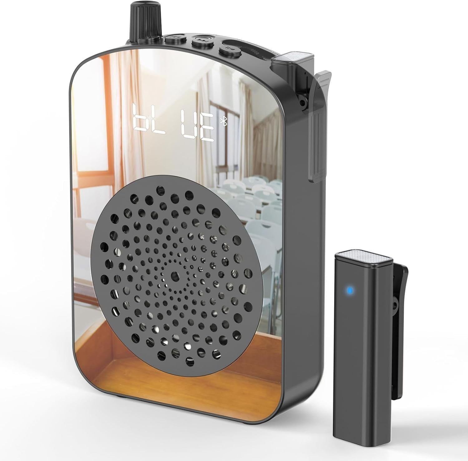 A10 Wireless Voice Amplifier 15W Speaker Lavalier Mic Bluetooth TF AUX