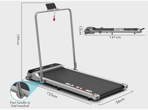 Foldable Home Treadmill 3.2HP 4% Incline Shock Absorbing Belt