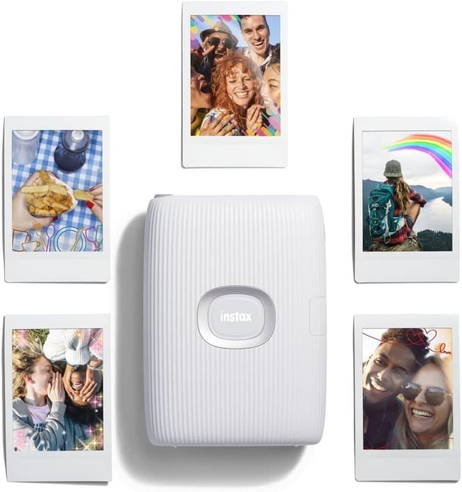 Portable Smartphone Photo Printer Bluetooth Instant Mini Prints White
