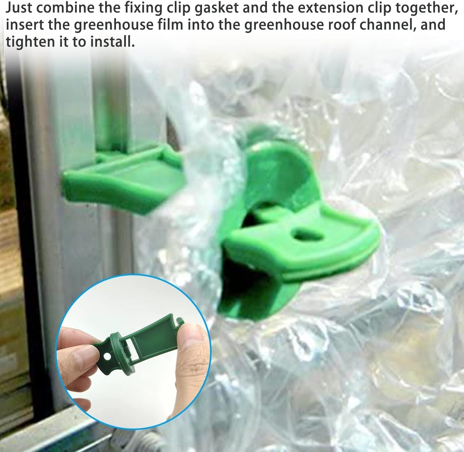 300pcs Greenhouse Clips & Accessories Kit for Film Netting & Shade Cover