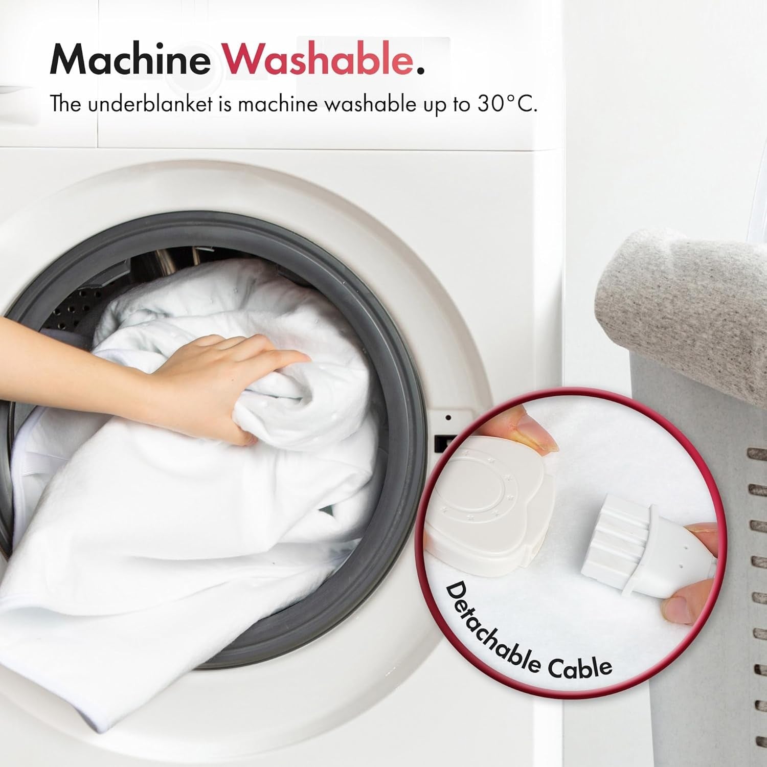 Double Electric Heated Under Blanket Mattress Topper Dual Control Washable