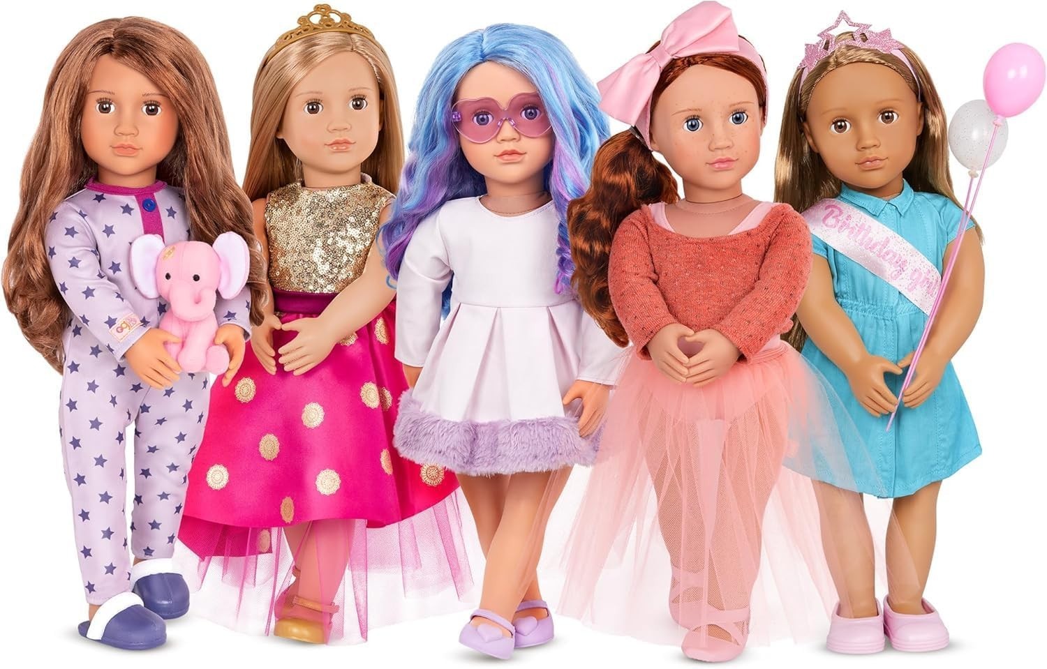 18in Ballerina Doll Blue Eyes Red Hair Ballet Outfit Toy