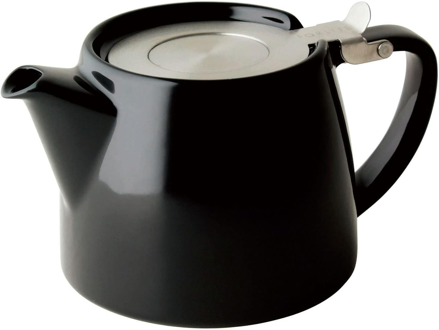 510ml Porcelain Teapot with Lid Grey Tea Pot Dishwasher Safe