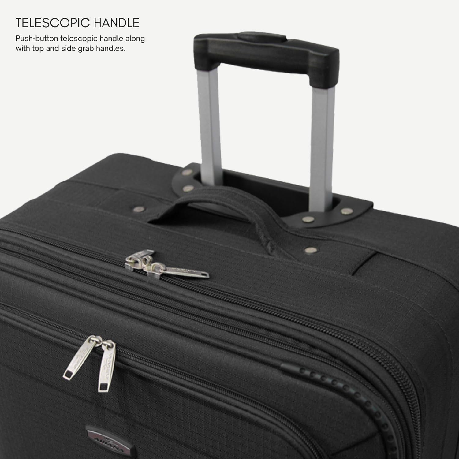 29” Large Expandable Soft Suitcase Lightweight 2 Wheel Check In Luggage 92L