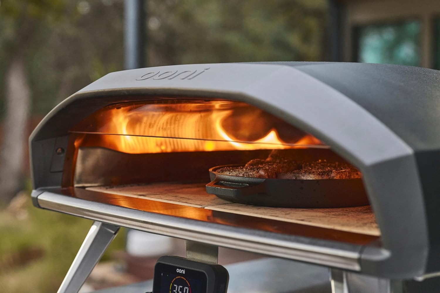 18" Gas Pizza Oven 500°C Outdoor Propane Grill Stainless Steel 60s Cooking