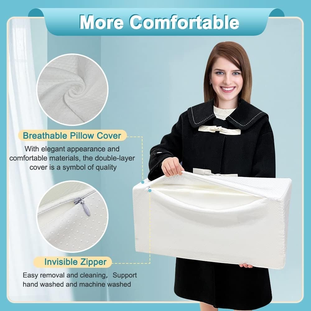 Foot Bed Wedge Pillow Blanket Lifter Foam Support for Leg Pain Recovery