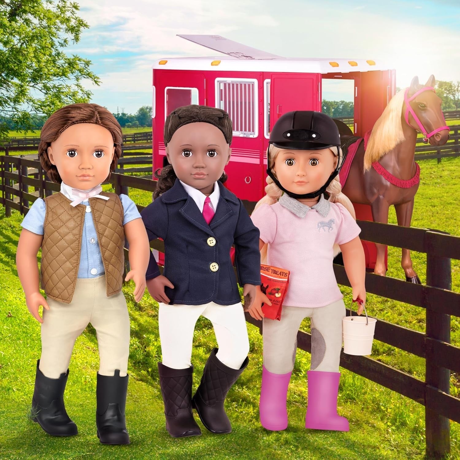 18-Inch Equestrian Doll Horse Riding Outfit Accessories Soft Body