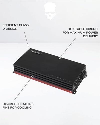 1200W RMS Monoblock Car Amplifier 2400W Max 1-Channel Bass Remote