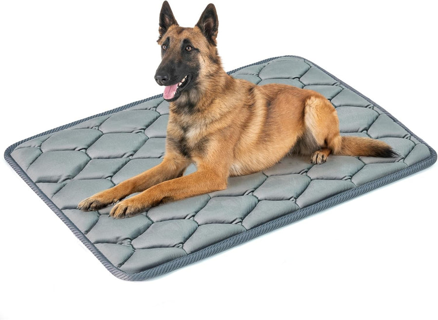 XL Dog Crate Mattress 48" Washable Memory Foam Pad Grey