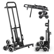 460lb Stair Climbing Hand Truck Folding Heavy Duty Dual Handle Cart
