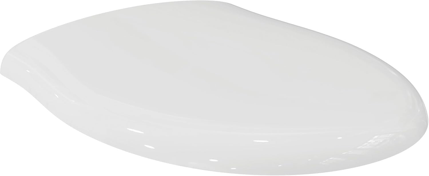 Round Soft Close Toilet Seat White Gloss Wrapover Scratch-Resistant Duroplast