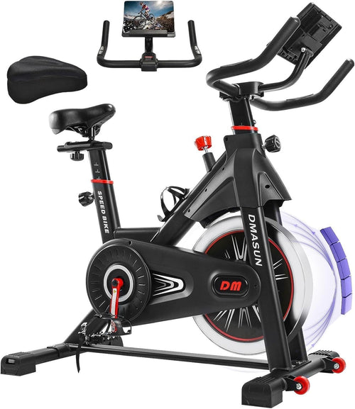 Quiet Magnetic Exercise Bike w/ LCD, Tablet Holder, Heavy Flywheel & 350lb Cap