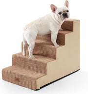 Wide Dog Stairs Non-Slip Pet Steps for Small Dogs Cats Puppy 75x50x60cm