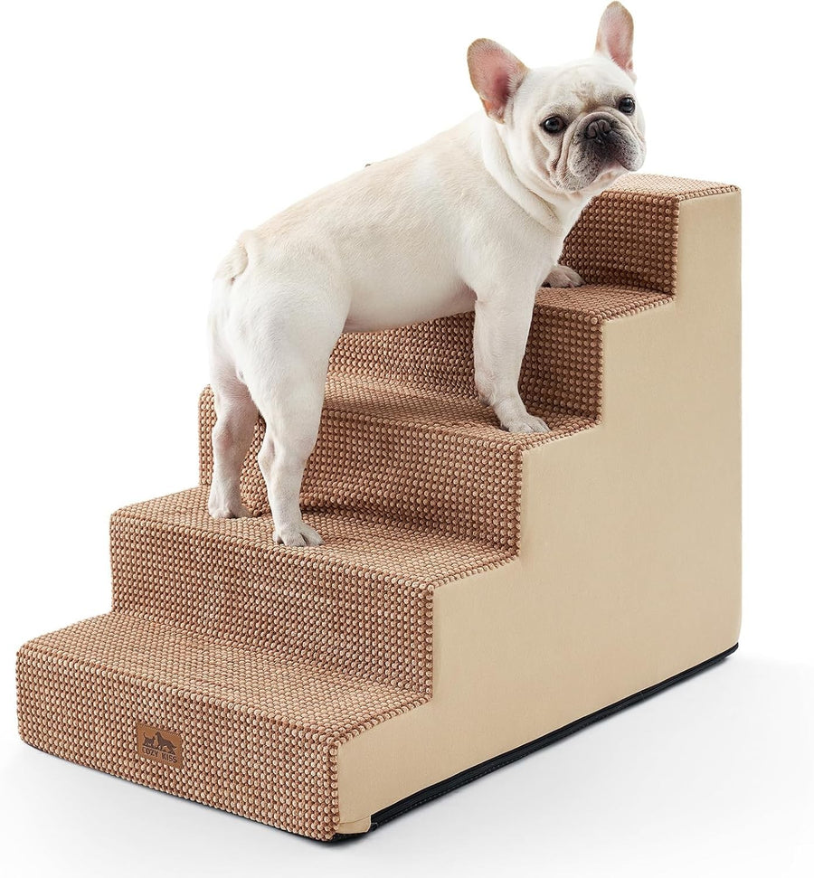 Wide Dog Stairs Non-Slip Pet Steps for Small Dogs Cats Puppy 75x50x60cm