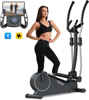 2-in-1 Elliptical Cross Trainer with 32 Resistance Levels & App for Home Gym