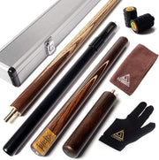 Handmade 57in Snooker Cue 18oz 9.5mm Tip Telescopic Extension Set