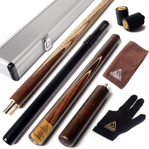 Handmade 57in Snooker Cue 18oz 9.5mm Tip Telescopic Extension Set