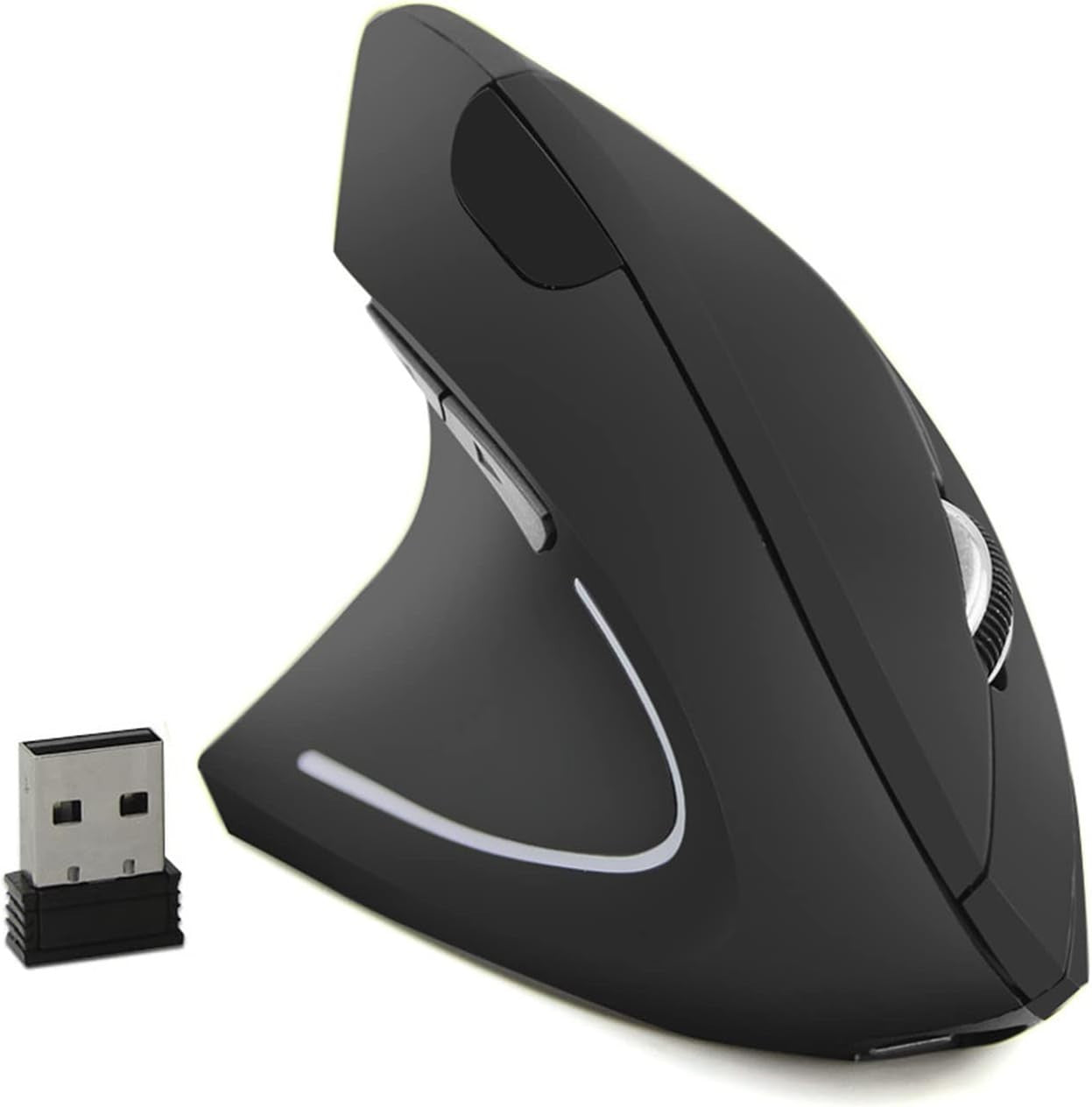 Left Handed Ergonomic Vertical Mouse Rechargeable 2.4G 6 Button