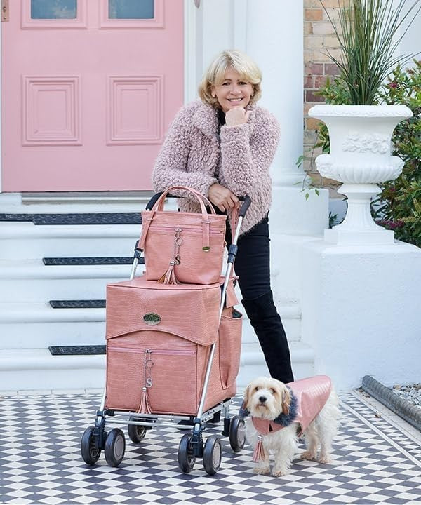 Sholley 4 Wheel Push Shopping Trolley Foldable Walking Aid Victoria