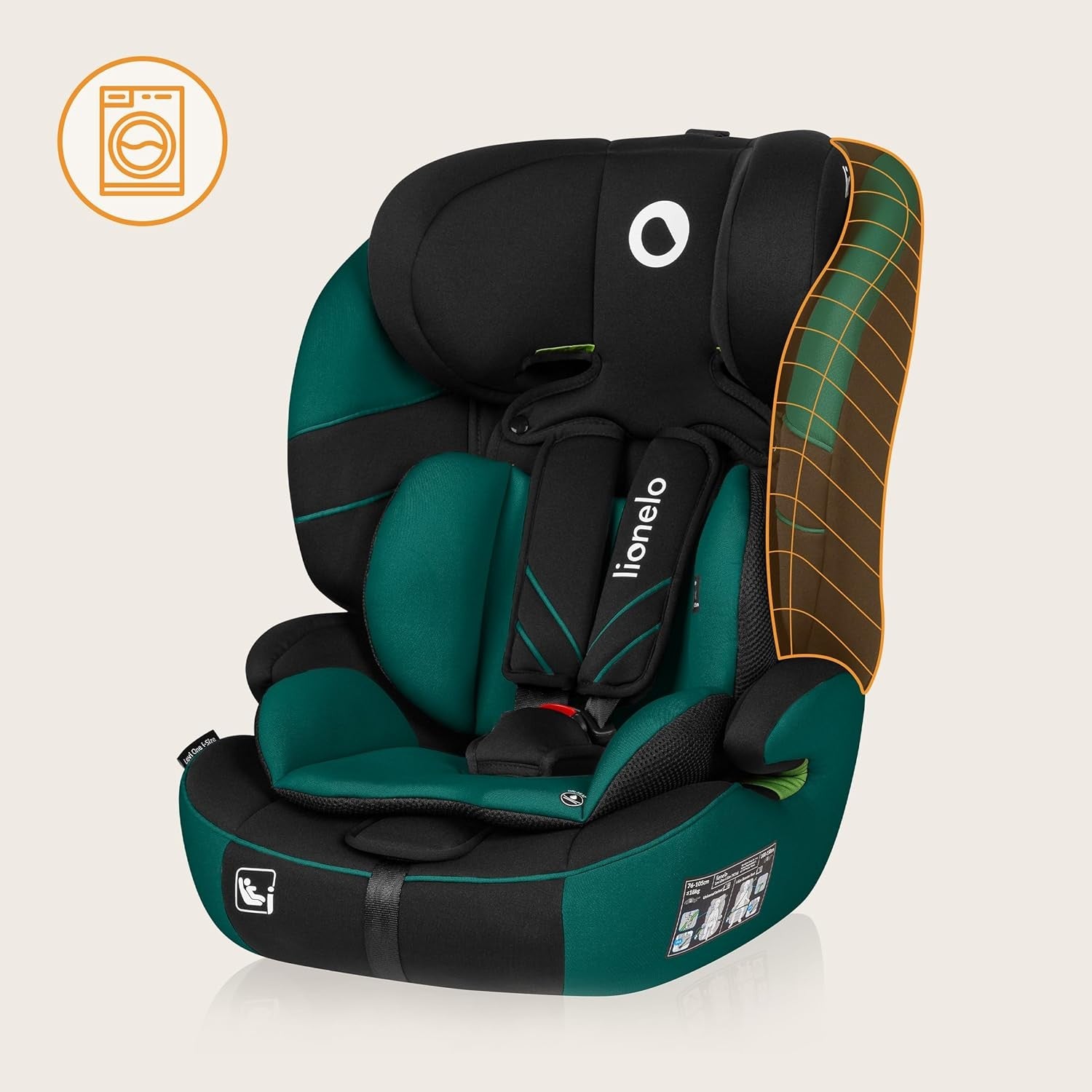 i-Size Child Car Seat Group 1/2/3 9–36kg Adjustable Headrest Side Protection