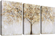 Tree of Life Wall Art Set of 3 Framed Canvas 30x40cm